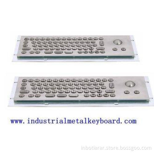 Mini USB Industrial Keyboard With Trackball 800dpi , 68 Key